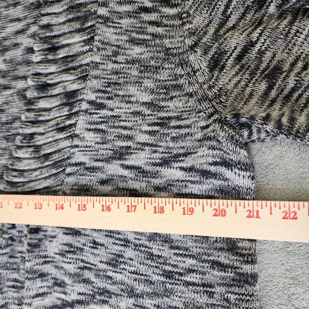 Apt 9 Knit Cardigan Hook Closure Size XL Black And White Long Sleeve - Picture 8 of 10